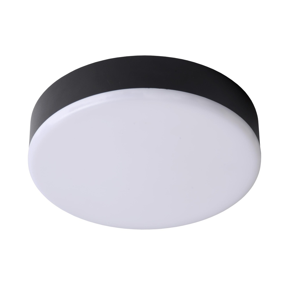 Lucide PlafonniereCeres-Led IP44 zwart Ø 21,5cm - 28112/30/30